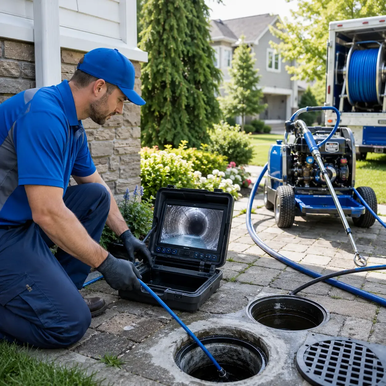 Outdoor drain cleaning professionals serving Grassflat, PA